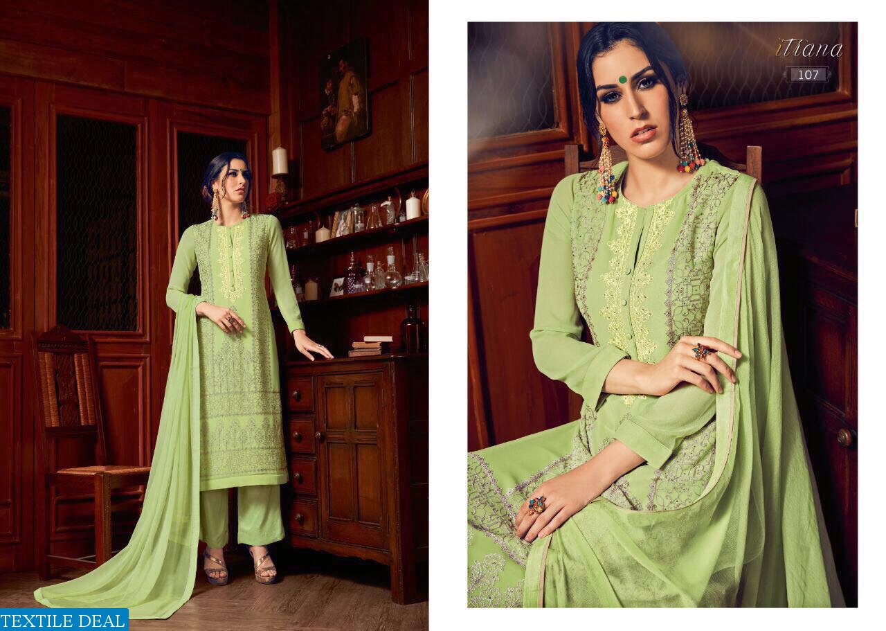 Itrana Zaina Wholesale Embroidered Straight Suits